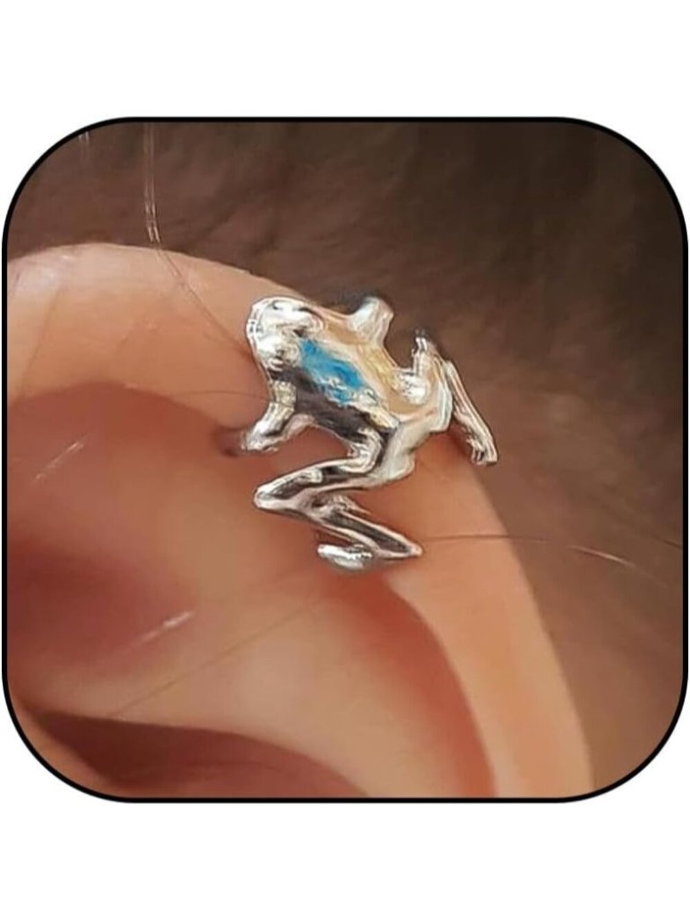Women's cuff Push Back Cute Stuff Vintage Shaped Stud Animal Frog  Earrings